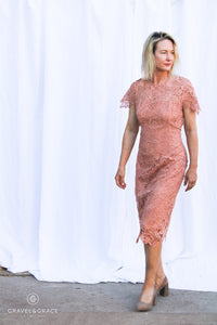 Pink Ruby El Paso Lace Dress